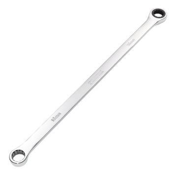 Draper 8231BSXLMM Draper HI-TORQ® Metric Extra-Long Double Ring Ratchet Spanner, 16mm - Code: 27773 - Pack Qty 1