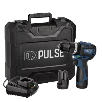 Draper DXCD2ABC DXPULSE 12V Brushless Combi Drill Kit, 2 x 2.0Ah Batteries, 1 x Charger - Code: 27879 - Pack Qty 1