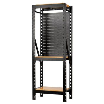 Draper MS400-27S-17PCW BUNKER® 17 Piece Modular 3 Tier Racking with Hardwood Shelving and Pegboards, 750mm - Code: 27892 - Pack Qty 1