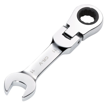 Draper 8230FMMBS Draper HI-TORQ® Metric Stubby Flexible Head Ratchet Combination Spanner, 11mm - Code: 27966 - Pack Qty 1