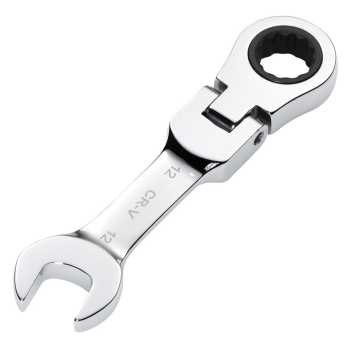 Draper 8230FMMBS Draper HI-TORQ® Metric Stubby Flexible Head Ratchet Combination Spanner, 12mm - Code: 27968 - Pack Qty 1