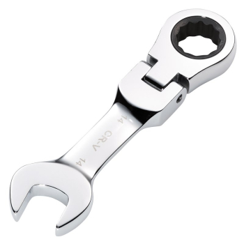 Draper 8230FMMBS Draper HI-TORQ® Metric Stubby Flexible Head Ratchet Combination Spanner, 14mm - Code: 27970 - Pack Qty 1