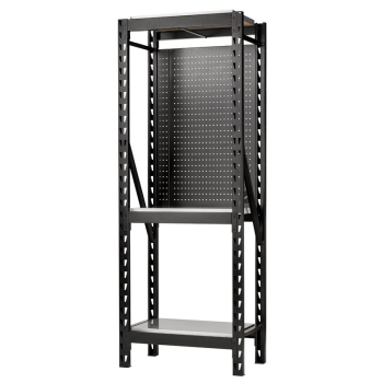 Draper MS400-27S-17PCS BUNKER® 17 Piece Modular 3 Tier Racking with Stainless Steel Shelving and Pegboards, 750mm - Code: 27971 - Pack Qty 1