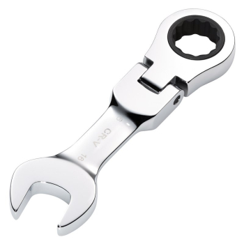 Draper 8230FMMBS Draper HI-TORQ® Metric Stubby Flexible Head Ratchet Combination Spanner, 16mm - Code: 27974 - Pack Qty 1