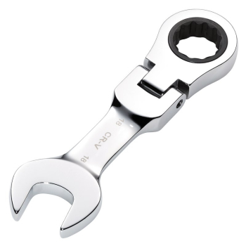 Draper 8230FMMBS Draper HI-TORQ® Metric Stubby Flexible Head Ratchet Combination Spanner, 18mm - Code: 27979 - Pack Qty 1