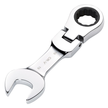 Draper 8230FMMBS Draper HI-TORQ® Metric Stubby Flexible Head Ratchet Combination Spanner, 19mm - Code: 27981 - Pack Qty 1