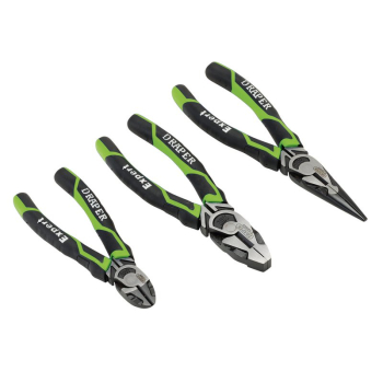 Draper 1078/G Draper Expert High Leverage Plier Set, Green (3 Piece) - Code: 28035 - Pack Qty 1