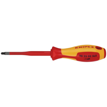 Draper 98 25 02 SLS KNIPEX 98 25 02 SLS VDE Insulated Plus/Minus Pozidriv® Screwdriver, PZ/S2 x 100mm - Code: 28058 - Pack Qty 1