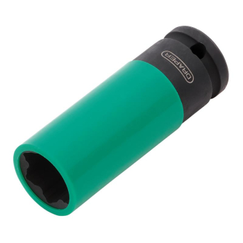 Draper AWNS12 Wheel Nut Socket, 1/2 inch  Sq. Dr., 21mm - Code: 28199 - Pack Qty 1