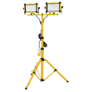 Draper 110V/TSL/50WT 110V SMD LED Tripod Site Light, 2 x 50W, 12000 Lumens - Code: 28291 - Pack Qty 1