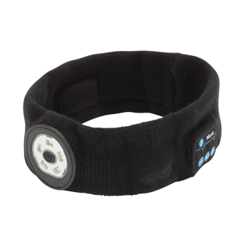 Draper HBT-HP Smart Wireless Rechargeable Headband with LED Head Torch and USB Charging Cable, Black, One Size - Code: 28344 - Pack Qty 1
