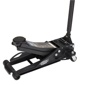 Draper TJ3-BP Draper Expert Professional Low Profile Fast Lift Garage Trolley Jack, 3 Tonne, Black - Code: 28464 - Pack Qty 1