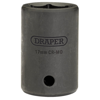 Draper 410MM Draper HI-TORQ® Impact Socket, 1/2 inch  Sq. Dr., 17mm - Code: 28496 - Pack Qty 1