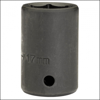 Draper 410MM Draper Expert HI-TORQ® Impact Socket, 1/2 inch  Sq. Dr., 17mm - Code: 28496 - Pack Qty 1