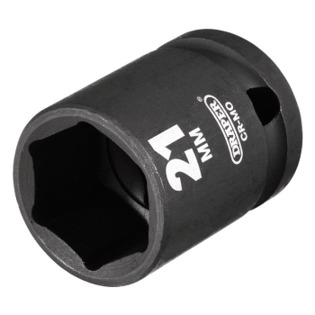 Draper 410MM Draper HI-TORQ® Impact Socket, 1/2 inch  Sq. Dr., 21mm - Code: 28511 - Pack Qty 1