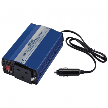 Draper IN200/USB 12V DC-AC Inverter, 200W - Code: 28814 - Pack Qty 1
