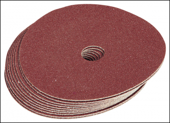 DRAPER 100mm 36Grit Aluminium Oxide Sanding Discs Pack of 10 - Pack Qty 1 - Code: 29082