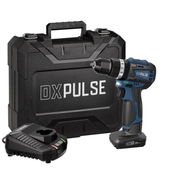 Draper DX12CDBAUK DXPULSE 12V Brushless Combi Drill Kit, 1 x 4.0Ah Battery, 1 x Fast Charger - Code: 29395 - Pack Qty 1