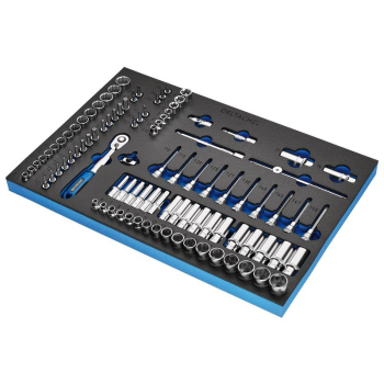Draper DELTACH-561002 BUNKER® Socket Set, 3/8 inch  Sq. Dr. in EVA Foam Inlay - Code: 29445 - Pack Qty 1