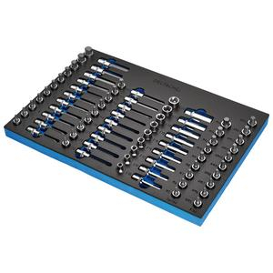 Draper DELTACH-561004 BUNKER® Torx, Hexagon, E-Torx, Multi-Tooth/Spline, Ribe Socket Set, 1/2 inch  Sq. Dr. in EVA Foam Inlay - Code: 29449 - Pack Qty 1