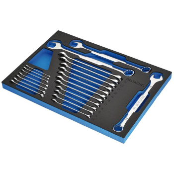 Draper DELTACH-561005 BUNKER® Open End Spanner Set in EVA Foam Inlay (21 Piece) - Code: 29450 - Pack Qty 1