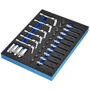 Draper DELTACH-561021 BUNKER® Spark and Glow Plug Set in EVA Foam Inlay, 3/8 inch  (20 Piece) - Code: 29713 - Pack Qty 1