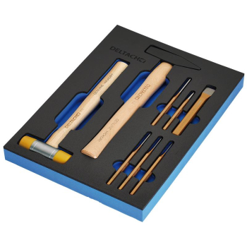 Draper DELTACH-561023 BUNKER® Hammer and Pin Punch Set in EVA Foam Inlay (8 Piece) - Code: 29715 - Pack Qty 1
