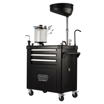 Draper Expert Mobile Oil Service Station & Chamber and Oil Drain Pan - OD100SS - Code: 30205 - Pack Qty 1