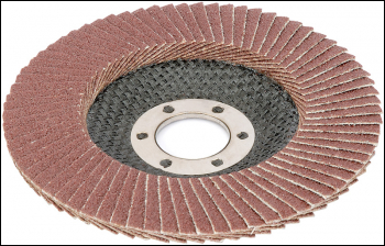 DRAPER Aluminium Oxide Flap Disc, 115mm, 80 Grit - Pack Qty 1 - Code: 30746