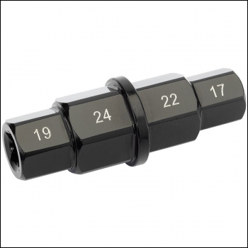 Draper MCSK4 Motorcycle Spindle Key - 17, 19, 22, 24mm - Code: 30831 - Pack Qty 1