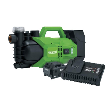 Draper *BF2025 1 D20 20V Water Pump, 2800L/h, 180W, 1 x 4.0Ah Battery, 1 x Fast Charger - Code: 30872 - Pack Qty 1