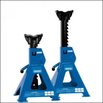 Draper AS3000R Ratcheting Axle Stands, 3 Tonne (Pair) - Code: 30881 - Pack Qty 1
