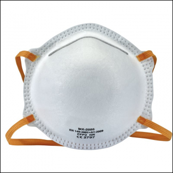 Draper FM-FFP2-CM/20 FFP2 NR Moulded Dust Mask (Pack of 20) - Code: 30922 - Pack Qty 1