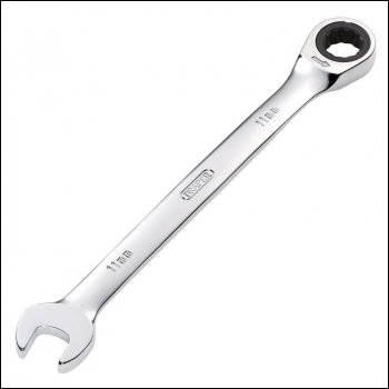 Draper 8230MM Metric Ratcheting Combination Spanner, 11mm - Code: 31008 - Pack Qty 1