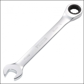 Draper 8230MM Metric Ratcheting Combination Spanner, 15mm - Code: 31012 - Pack Qty 1