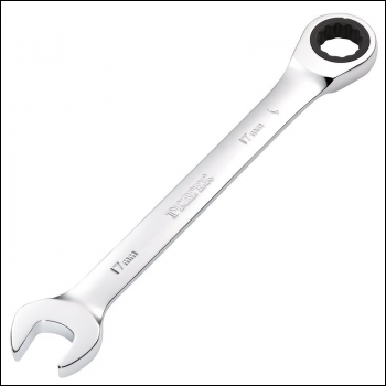 Draper 8230MM Metric Ratcheting Combination Spanner, 17mm - Code: 31014 - Pack Qty 1