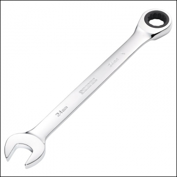 Draper 8230MM Metric Ratcheting Combination Spanner, 24mm - Code: 31023 - Pack Qty 1