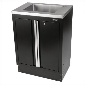 Draper MS400-2BC/S BUNKER® Modular Floor Cabinet with Sink, 2 Door, 680mm - Code: 31034 - Pack Qty 1