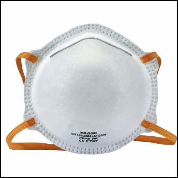 Draper FM-FFP2-CM/5 FFP2 NR Moulded Dust Mask (Pack of 5) - Code: 31060 - Pack Qty 1