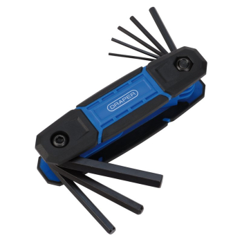 Draper 8FHKSMM Folding Hex Key Set (8 Piece) - Code: 31124 - Pack Qty 1