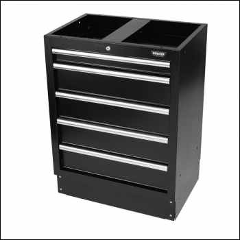 Draper MS400-5BU BUNKER® Modular Floor Cabinet, 5 Drawer, 680mm - Code: 31387 - Pack Qty 1