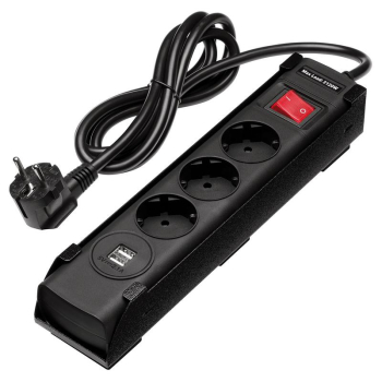 Draper AB1000-EUPSMH BUNKER® EU Power Strip with Magnetic Holder - Code: 31712 - Pack Qty 1