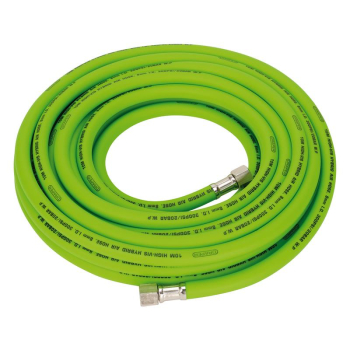 Draper HHVAH10M5/16 High Visibility Hybrid Air Hose, 10m x 8mm, 1/4 inch  BSP, Green - Code: 31734 - Pack Qty 1