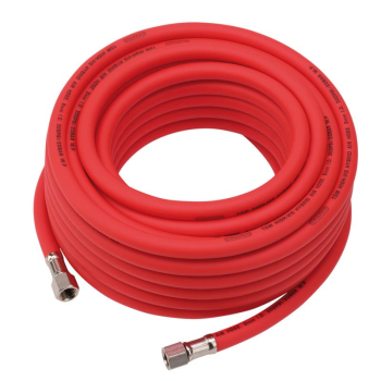 Draper HHVAH15M5/16 High Visibility Hybrid Air Hose, 15m x 8mm, 1/4 inch  BSP, Red - Code: 31735 - Pack Qty 1