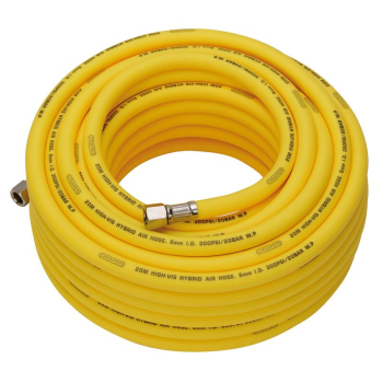 Draper HHVAH20M5/16 High Visibility Hybrid Air Hose, 20m x 8mm, 1/4 inch  BSP, Yellow - Code: 31736 - Pack Qty 1