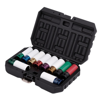 Draper AWNSS/10 Alloy Wheel Nut Socket Set, 1/2 inch  Sq. Dr. (10 Piece) - Code: 31807 - Pack Qty 1