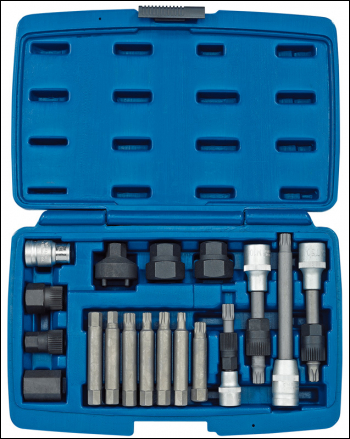 Draper AFWPS18 Alternator Pulley Tool Kit (18 Piece) - Code: 31921 - Pack Qty 1