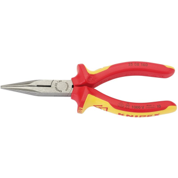 Draper 25 08 160 UKSBE KNIPEX 25 08 160UKSBE VDE Fully Insulated Long Nose Pliers, 160mm - Code: 31944 - Pack Qty 1
