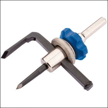 Draper 4302B Hole Cutter for Wood or Plastic, 40 - 120mm - Code: 31950 - Pack Qty 1