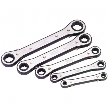 DRAPER Metric Ratcheting Ring Spanner Set (5 Piece) - Pack Qty 1 - Code: 31991